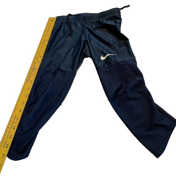 Nike Navy Blue Knee Length Mesh Back Drawstring Waist Boys Pants - Picture 9 of 10